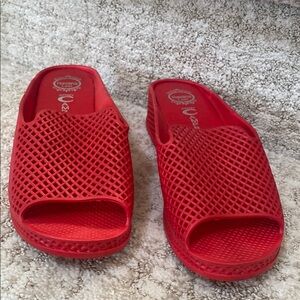 Jeffrey Campbell Red Slides